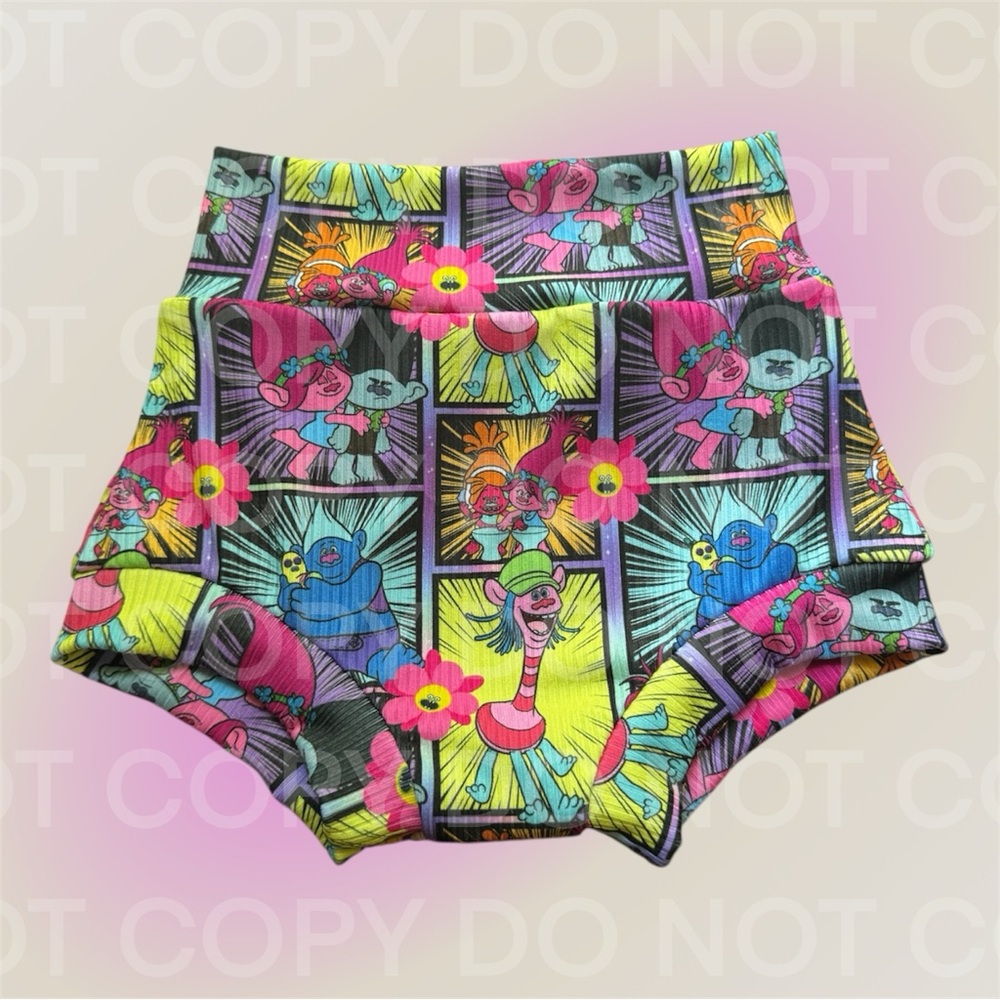 Trolls bummies / shorties/ shorts
